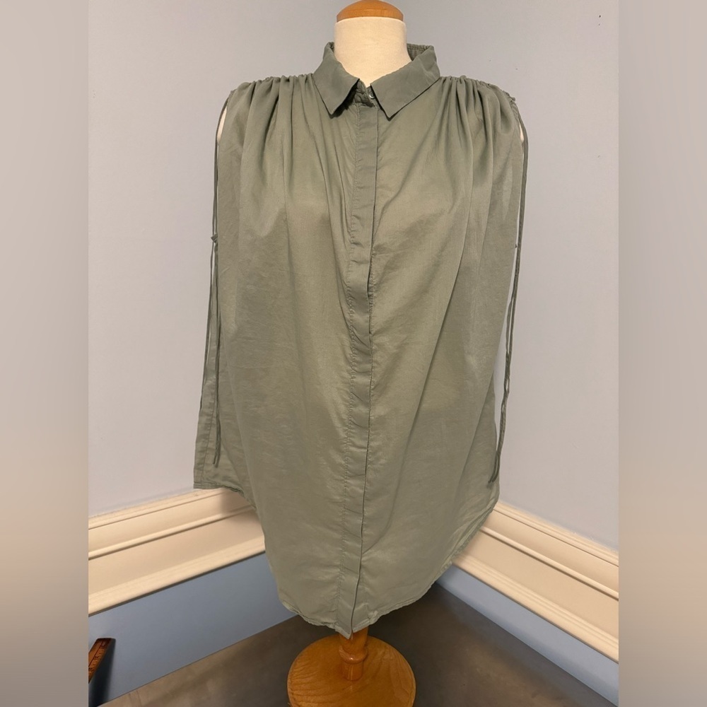 H&M - oversized sleeveless sheer tunic blouse